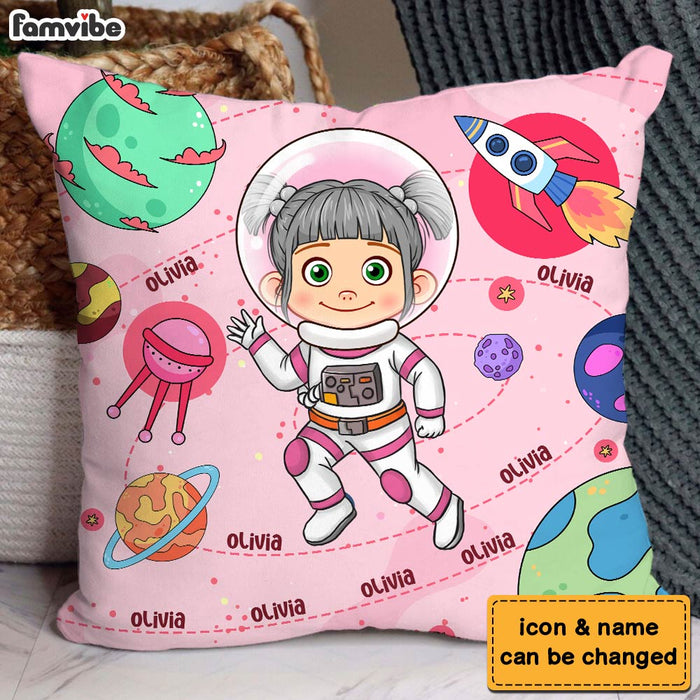 Personalized Gift For Grandson Astronaut Custom Name Pillow 30835 1