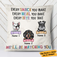 Personalized Dog Watching You Pillow MR121 26O36 (Insert Included) thumb 1