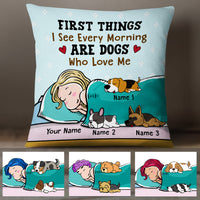 Personalized Dog Who Loves Me Pillow JR261 29O47 (Insert Included) thumb 1