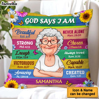 Personalized Gift For Grandma God Says I Am Pillow 31351 thumb 1