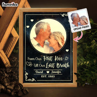Personalized Gift For Couple From Our First Kiss Picture Frame Light Box 31541 thumb 1