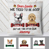 Personalized Dear Santa Dog Christmas  Pillow OB55 85O34 (Insert Included) 1