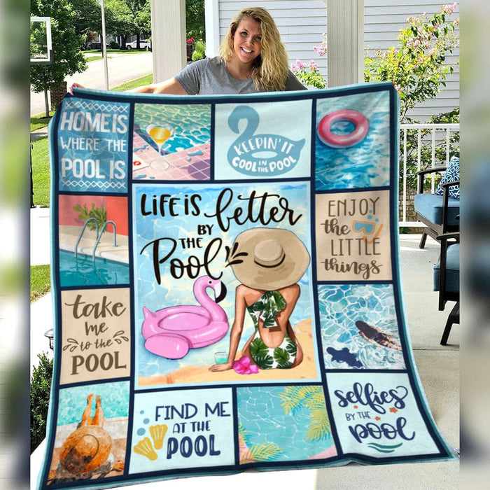 Life Better Pool Fleece Blanket JN261 65O58 1