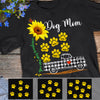 Personalized Sunflower Paw Dog Mom Grandma T Shirt AP51 65O57 1