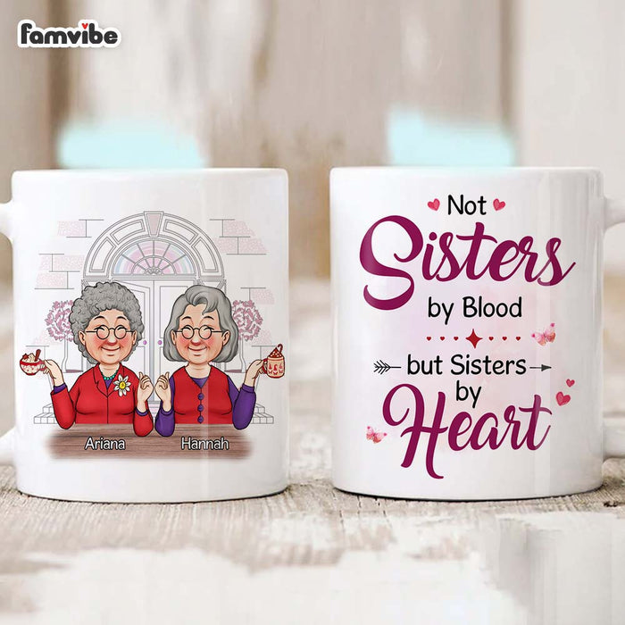 Personalized Friend Gift Sisters By Heart Mug 31193 1