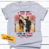 Personalized BWA Couple Every Time I See You T Shirt SB83 73O36 thumb 1