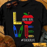 Personalized Teacher Love T Shirt MY314 30O47 thumb 1