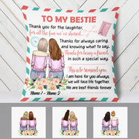 Personalized To My Best Friends Pillow FB13 30O34 (Insert Included) thumb 1