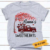 Personalized Valentine Grandma Truck T Shirt DB83 81O34 thumb 1