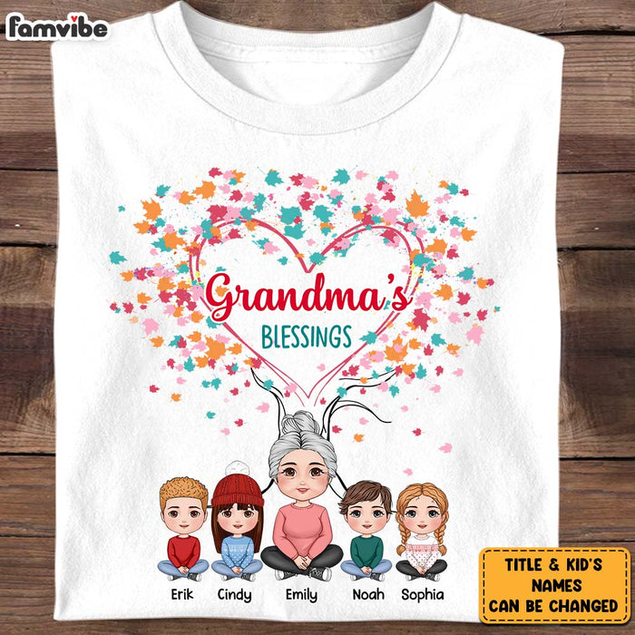 Personalized Grandma's Blessings Shirt - Hoodie - Sweatshirt 30504 1