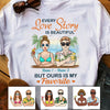 Personalized Couple Beach Love Story T Shirt JN151 30O34 thumb 1