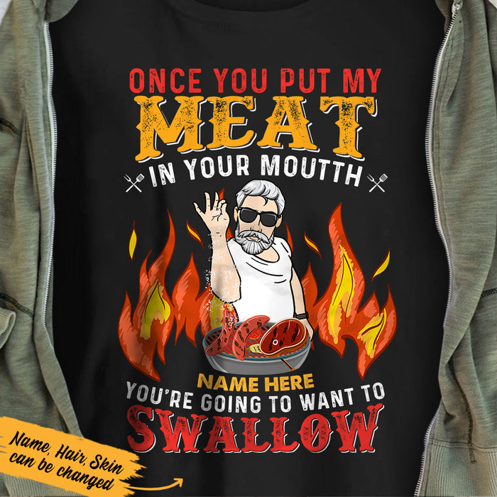 Personalized Swallow Meat BBQ Man T Shirt JL61 25O36 1