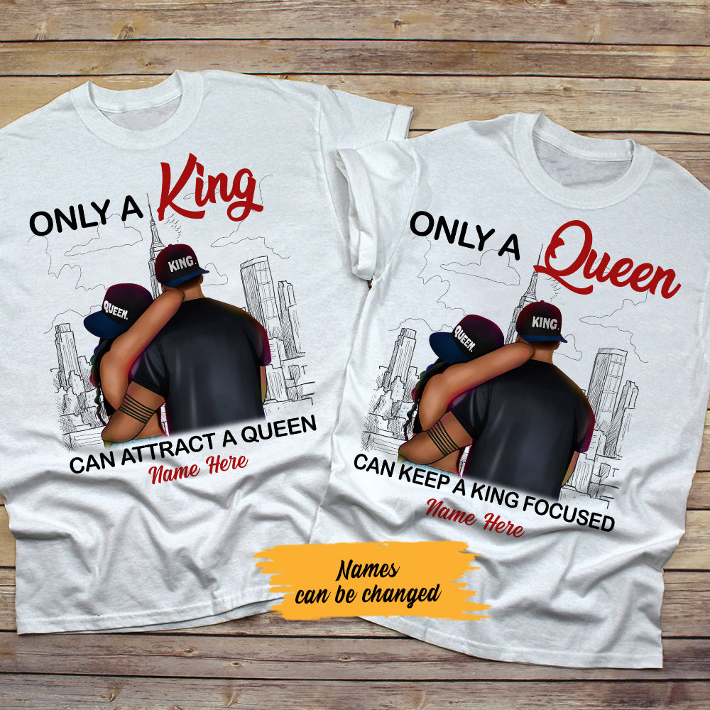 Personalized King And Queen Couple T Shirt SB103 65O57