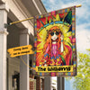 Personalized Hippie Girl Colorful Sunflower Flag JL81 65O53 1