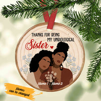 Personalized Unbiological Sister BWA Friends  Ornament SB222 67O58 thumb 1