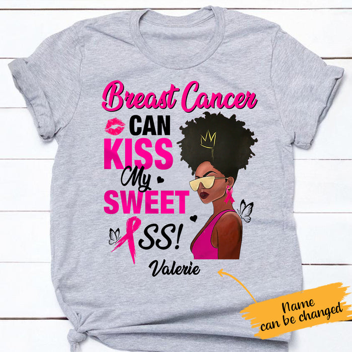 Personalized BWA Breast Cancer Kiss My Sweet T Shirt AG194 67O65 1