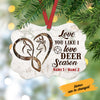 Personalized Hunting Couple Love Deer Season Benelux Ornament DB11 30O58 1
