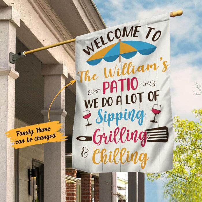 Personalized Family Patio Gardening Garden Flag JN242 85O58 1