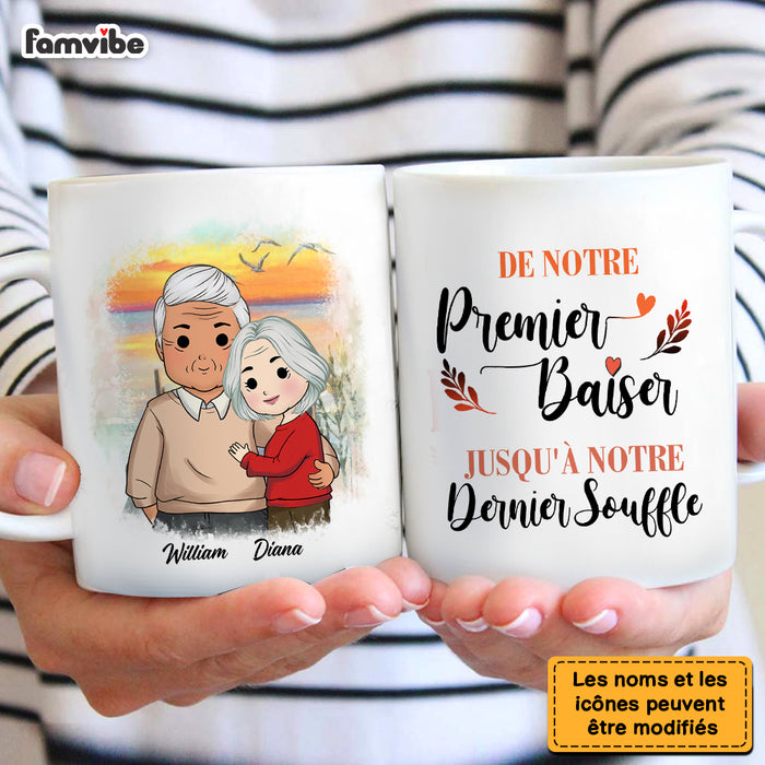 Personalized French De Notre Premier Baiser  Jusqu'à Notre Dernier Souffle Mug 30474 1