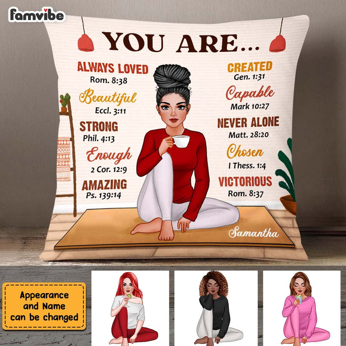 Personalized Daughter Granddaughter Self Love You Are Beautiful Loved Pillow DB291 58O47 1