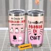 Personalized Cat Mom Maman De Chat French Steel Tumbler AP121 73O57 1