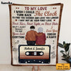Personalized Anniversary Gift For Couples Turn Back The Clock Blanket 30668 1