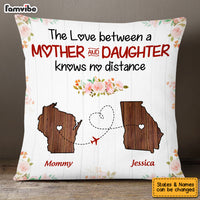 Personalized Long Distance Mother And Daughter Pillow AG87 32O53 thumb 1