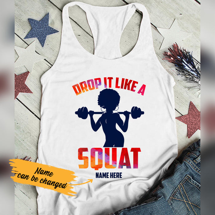 Personalized A Squat BWA Gym Racerback Tank SB31 29O53 1