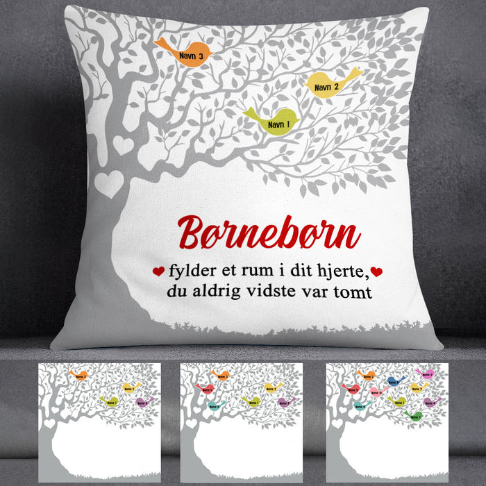 Personalized Danish Mor Mormor Family Tree Mom Grandma Pillow AP71 65O53 (Insert Included) 1