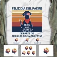 Personalized Dog Dad Grandpa Spanish Papá Abuelo Perro T Shirt MY53 95O58 thumb 1