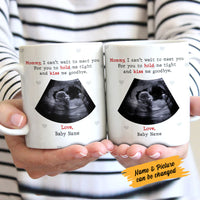 Personalized Baby Ultrasound Mom Dad Mug JR214 81O58 thumb 1