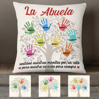 Personalized Mom Grandma Tree Spanish Mamá Abuela Pillow AP1512 95O58 (Insert Included) thumb 1
