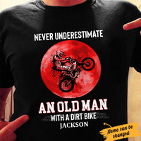 Personalized Old Man Dirt Bike T Shirt JL14 81O34 thumb 1