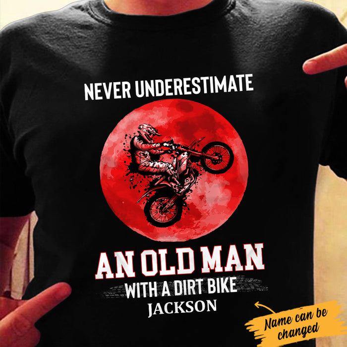 Personalized Old Man Dirt Bike T Shirt JL14 81O34 1