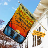 Personalized Lake Garden Flag JN292 85O60 thumb 1