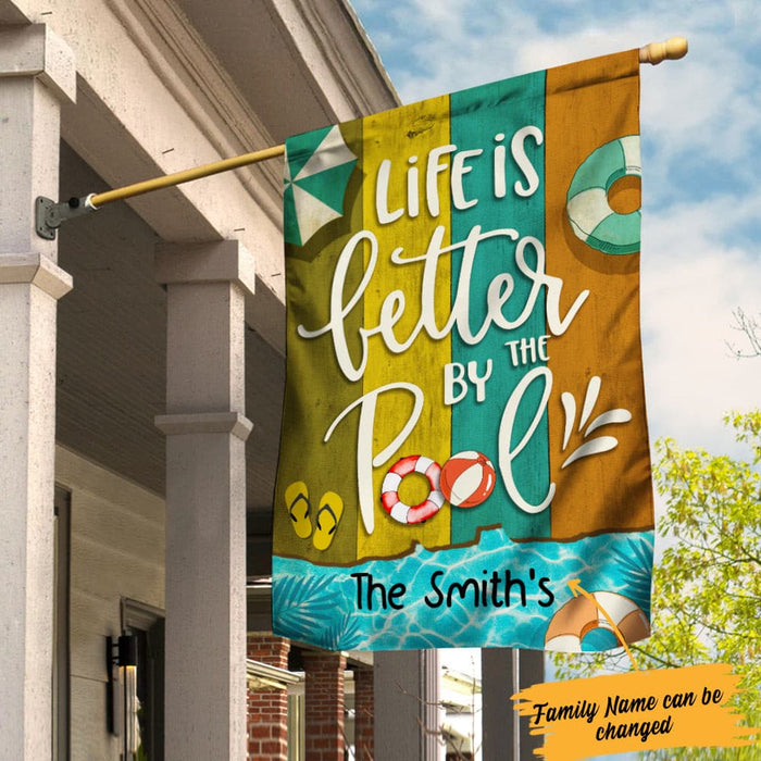 Personalized Pool Funny Garden Flag JN241 85O34 1