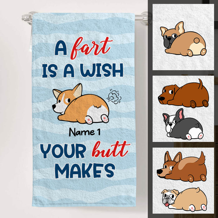 Personalized Dog Fart Bath Towel  DB175 30O60 1