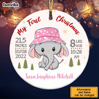 Personalized Elephant Baby First Christmas  Ornament OB71 26O58 thumb 1