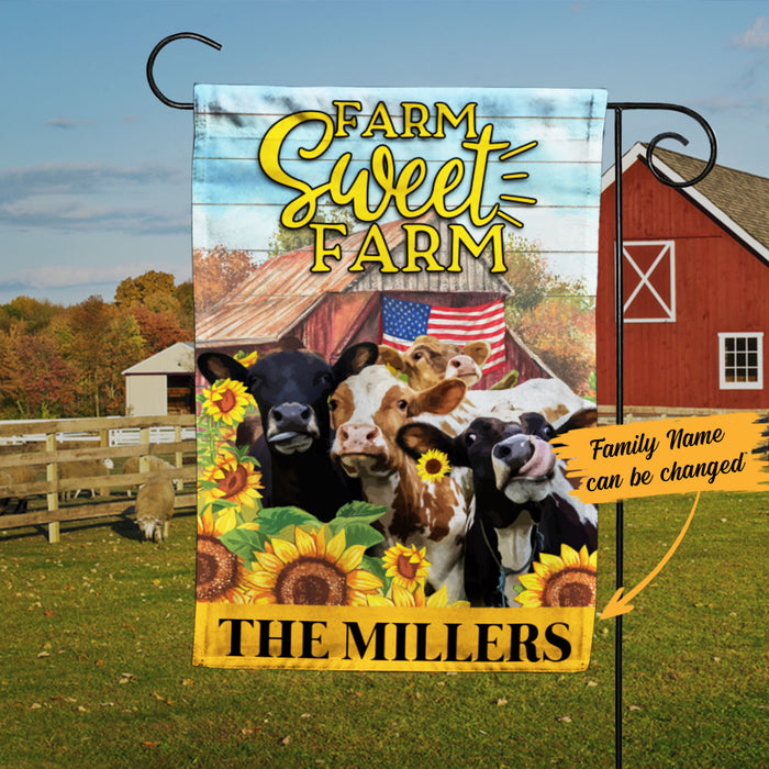 Personalized Farm Sweet Farm Flag JL212 73O58 1
