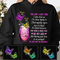 Personalized Butterflies Memorial Mom Dad Hoodie MR162 30O47 thumb 1