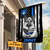 Personalized German Shepherd Dog Police Flag JL103 73O57 thumb 1