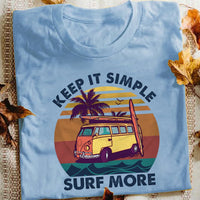 Surfing Keep It Simple White T Shirt JN153 95O36 thumb 1