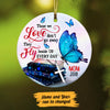 Personalized Mom Dad Memorial Butterfly Heaven Ornament OB274 99O60 1