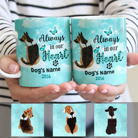 Personalized Always In Heart Dog Memorial Mug OB202 65O47 thumb 1