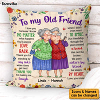 Personalized Gift For Old Friend Sisters By Heart Pillow 30901 thumb 1