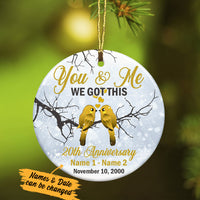 Personalized You And Me Wedding Anniversary Couple  Ornament SB232 65O34 thumb 1