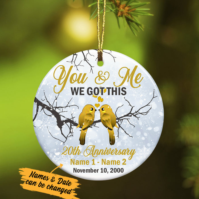 Personalized You And Me Wedding Anniversary Couple  Ornament SB232 65O34 1