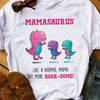Personalized Roar Some Mom Grandma Dinosaur T Shirt MR61 95O58 1