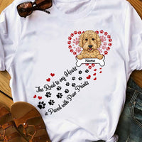 Personalized Dog Mom Road To My Heart T Shirt JR231 95O47 thumb 1