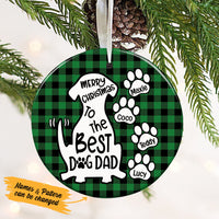 Personalized Best Dog Dad  Ornament OB162 85O53 thumb 1
